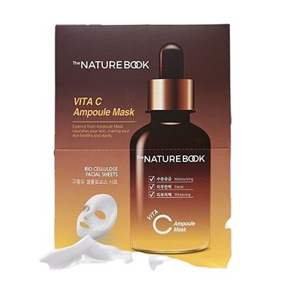 Mặt Nạ Dưỡng Trắng Chuyên Sâu Vitamin C The Nature Book Hàn Quốc